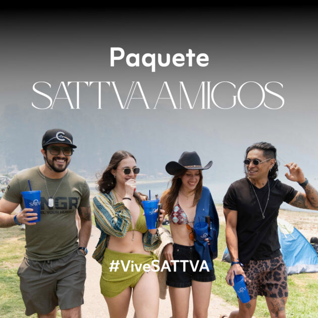 "SATTVA AMIGOS" 4 Accesos Full SATTVA + Habitación Cuádruple (sab-dom)